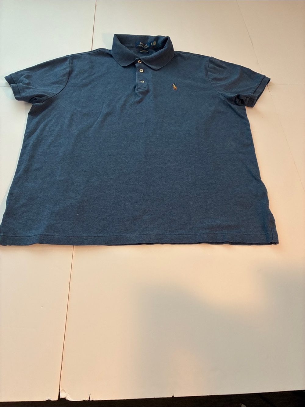 Polo by Ralph Lauren Men's Slate Blue Short-Sleeve Polo